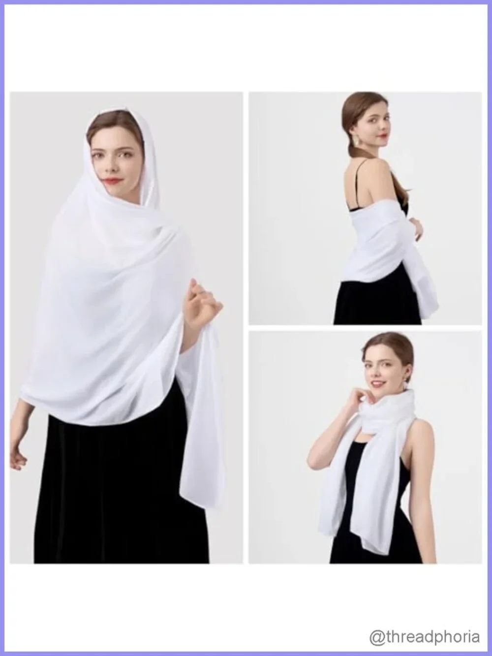 Women's Cotton Blend Scarf Vintage Light Soft Shawl Wrap